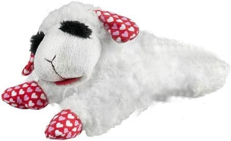 Lamb Chop Valentine's Day Hearts Plush Dog Toy, 10.5"