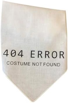 Midlee 404 Error Costume Not Found Dog Halloween Bandana