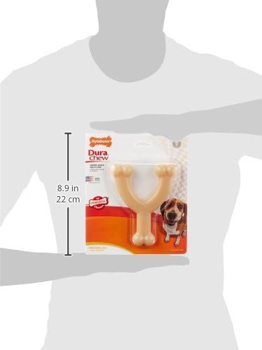 Nylabone Dura Chew Wishbone - Original Flavor(Wolf - For Dogs 26-35 lbs)