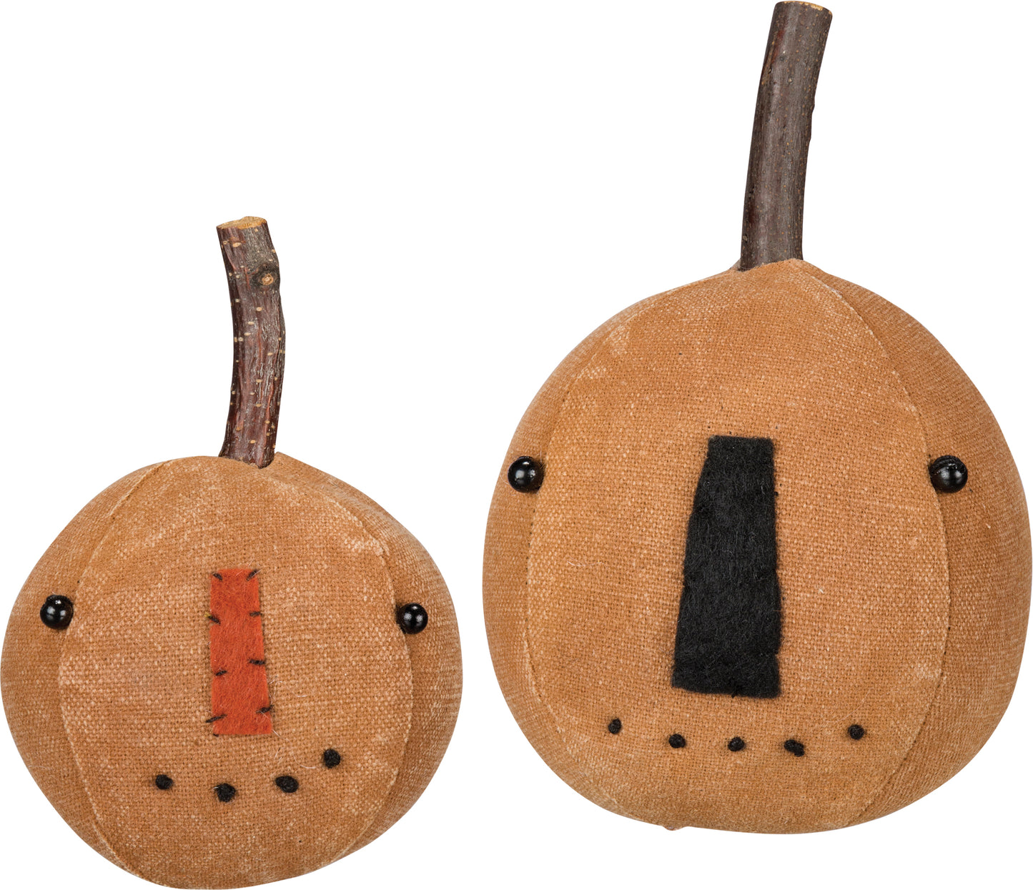 Primitives by Kathy Orange Pumpkin Head Set