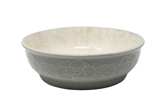 Pioneer Pet Ceramic Bowl Magnolia Oval 8.2" x 1.4"