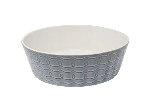 Pioneer Pet Loop Design Ceramic Bowls - Large (8" x 2.75")