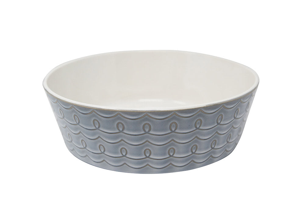 Pioneer Pet Loop Design Ceramic Bowls - Medium (6.5" x 2")