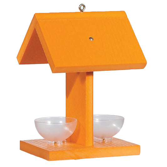 Woodlink Oriole Recycled Oriole Feeder With Jelly Dishes  - Orange (8 OZ)