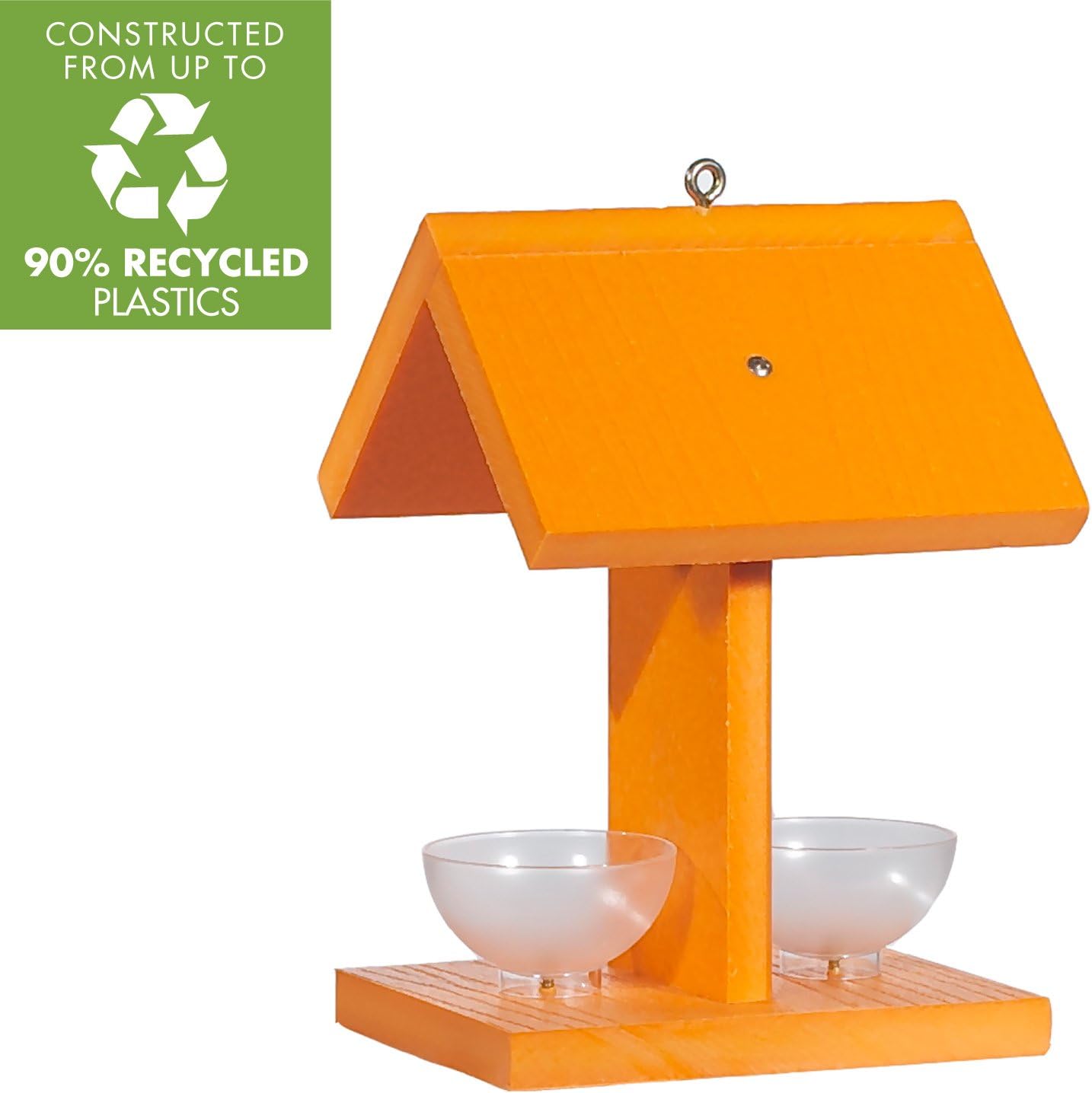 Woodlink Oriole Recycled Oriole Feeder With Jelly Dishes  - Orange (8 OZ)