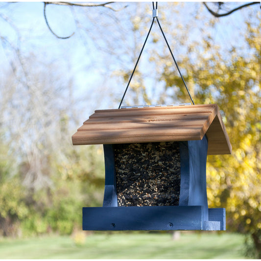 Woodlink Audubon Blue Wood Ranch Bird Feeder