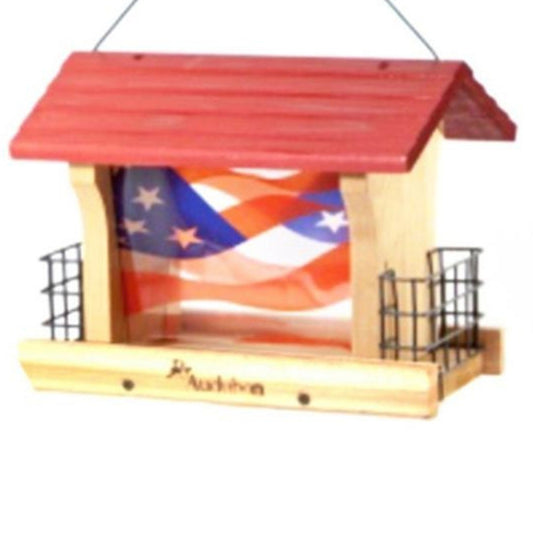 Woodlink Natural Wood Ranch Bird Feeder With Suet Cages