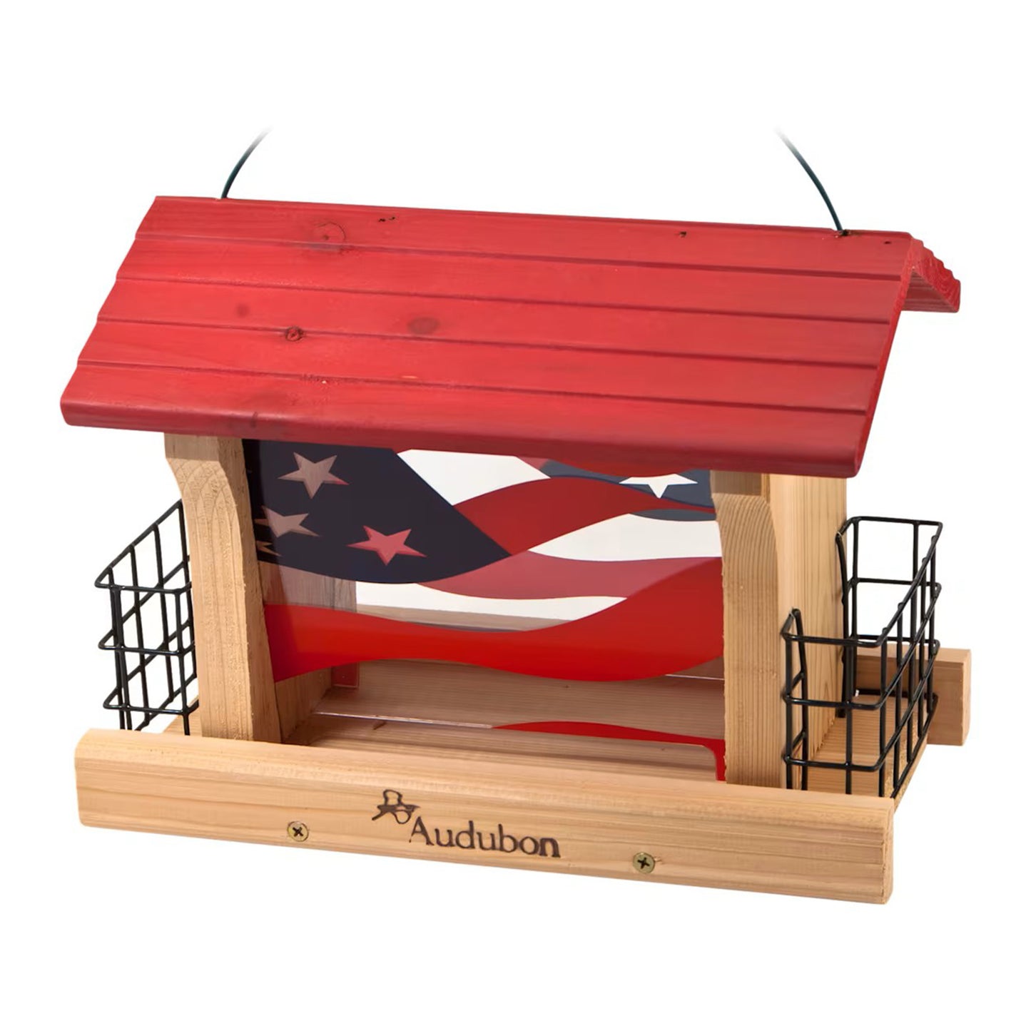 Woodlink Natural Wood Ranch Bird Feeder With Suet Cages