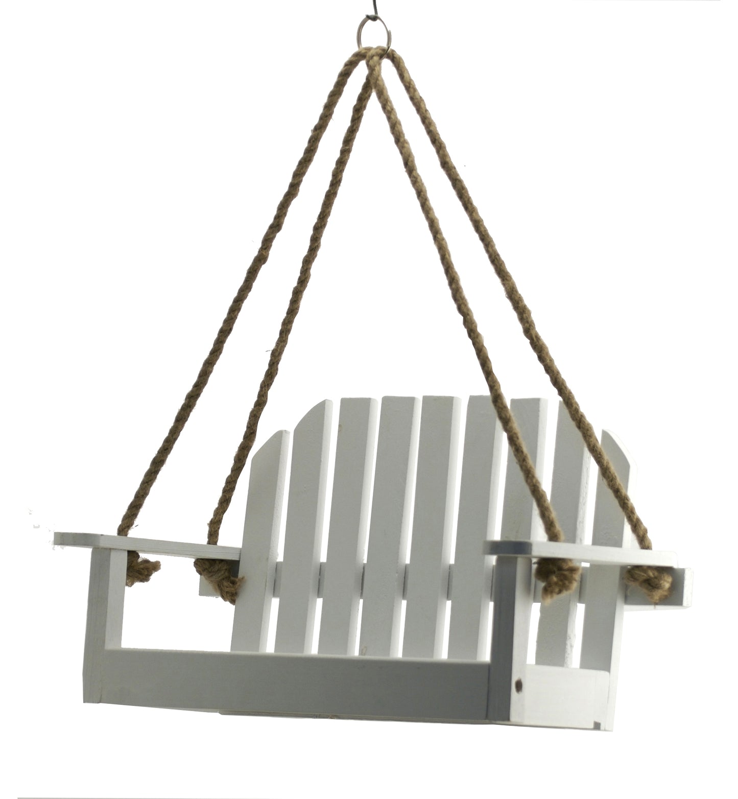 Woodlink Rustic Farmhouse Platform Swing Bird Feeder - White