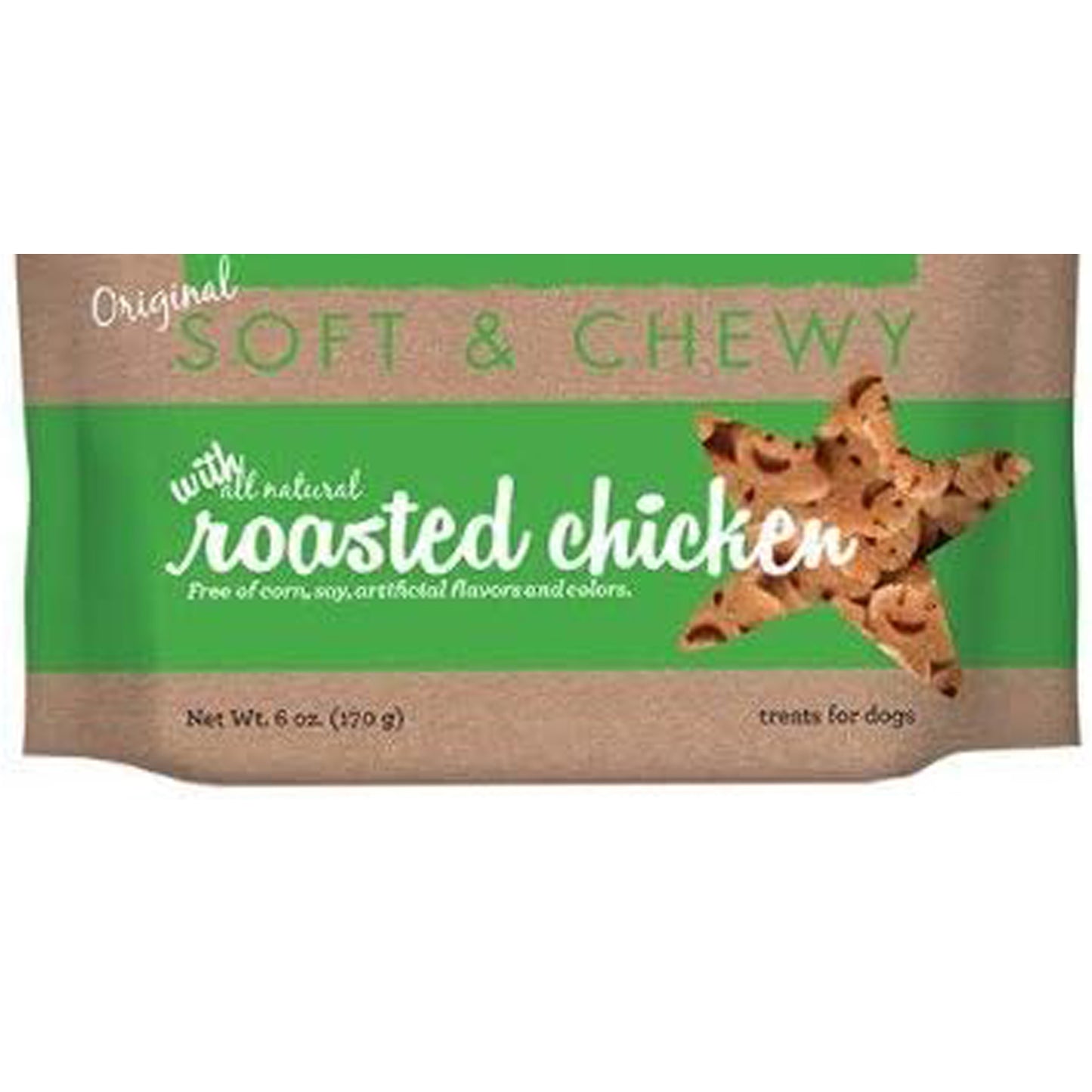 Cloud Star Soft & Chewy Roasted Chicken Buddy Biscuits Dog Treats-6 Oz(Pack of 6)