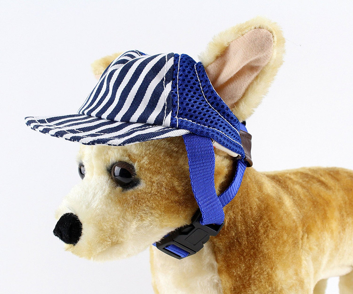 Midlee Striped Baseball Dog Hat