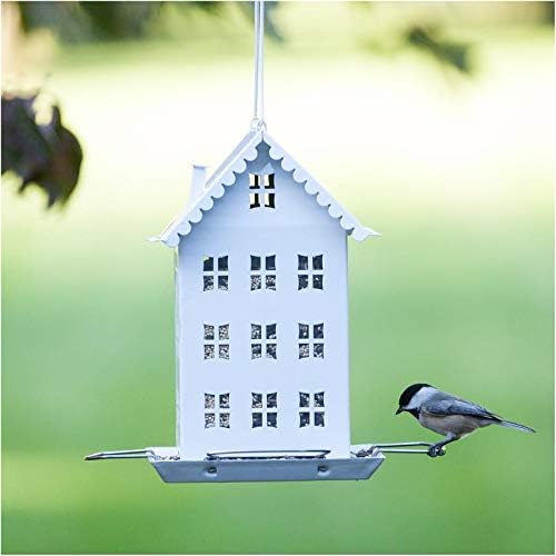 Perky Pet Farmhouse Wild Bird Feeder - White (2.8 lb. Capacity)