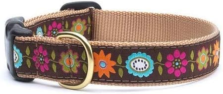 Up Country Bella Flora Dog Collar-Medium 1" Wide