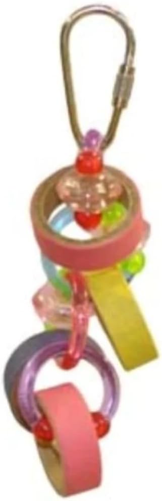 AE Cage Company Happy Beaks Keet Rings Bird Toy