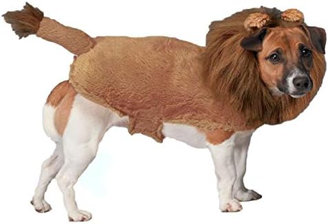 Zack & Zoey Fuzzy Lion Dog Costume, X-Small