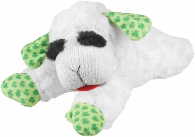 Multipet Shamrocks St Patrick's Day Lamb Chop Dog Toy