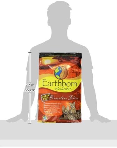 Earthborn Holistic Primitive Feline Grain Free 44/20 Cat Food - 14 lbs