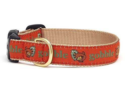 Up Country Gobble Gobble Thanksgiving Turkey Dog Collar, Large