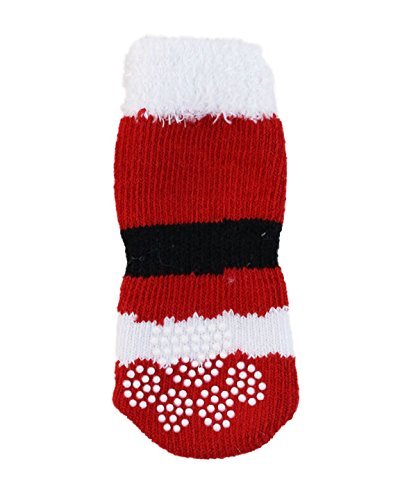 Midlee Small Santa Socks for Dogs