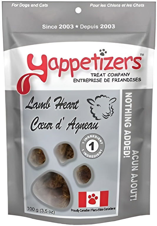Yappetizers Treat Company Pure Lamb Heart - 3.5oz