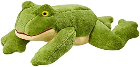 Fluff & Tuff Olive Frog Plush Dog Toy