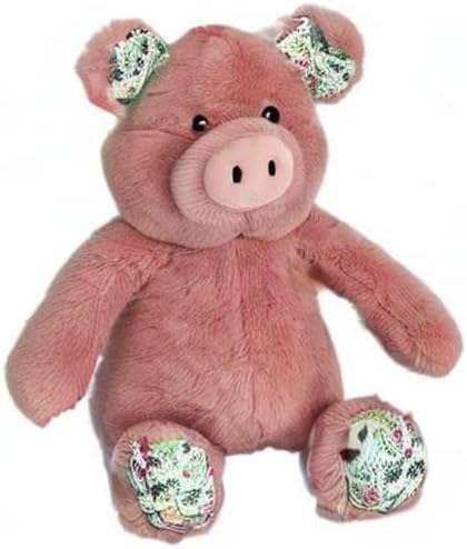 Petlou Pig, 15-inch Mauve Super Soft, Animal Plush Dog Toy