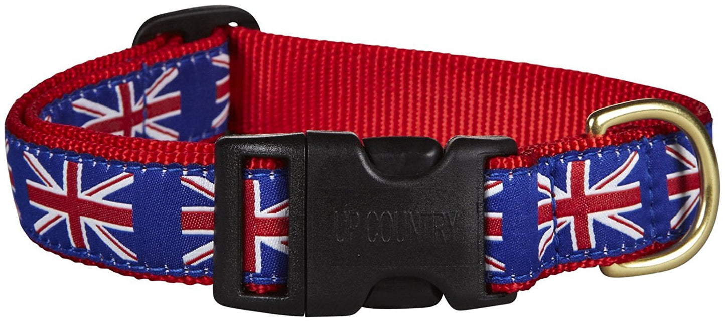 Up Country Union Jack Dog Collar - Medium