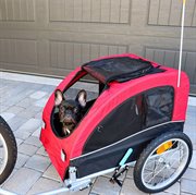 Midlee Dog Red Bike Stroller (Large)