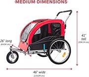 Midlee Dog Red Bike Stroller (Medium)