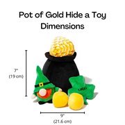Midlee Hide-A-Toy Pot of Gold St. Patrick's Day Dog Toy