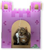 Midlee Pink Castle Cat Scratcher House