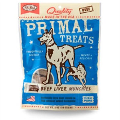 Primal Freeze-dried Beef Liver Munchies 2oz 2pack