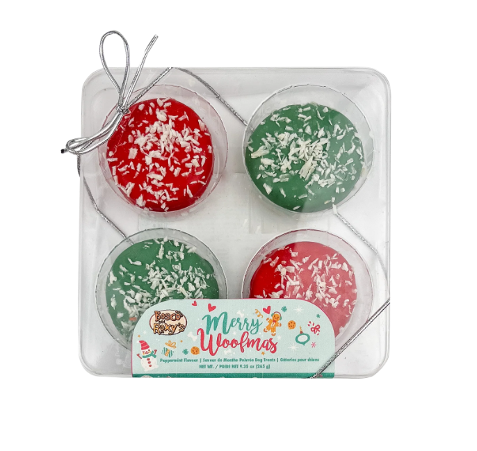 Midlee Christmas Dog Cookies Dog Treats - 4pk