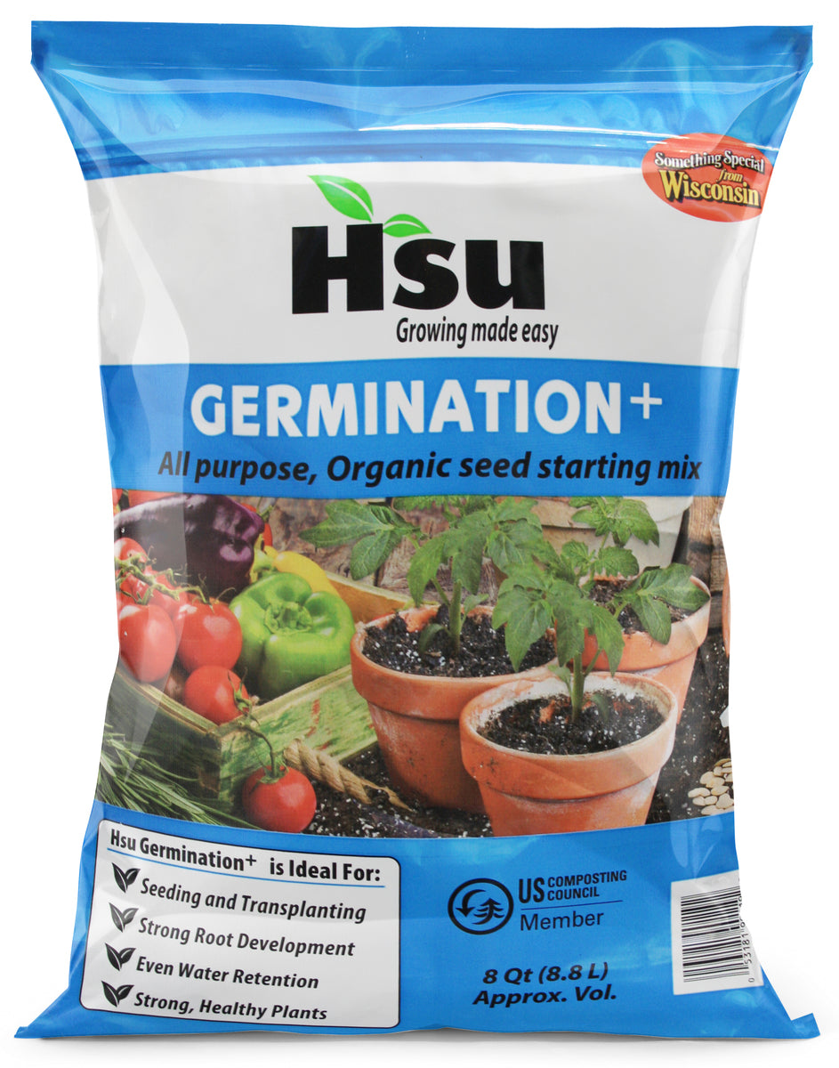HSU Growing Supply Germination+ Organic Seed Starting Soil - 8 QUART