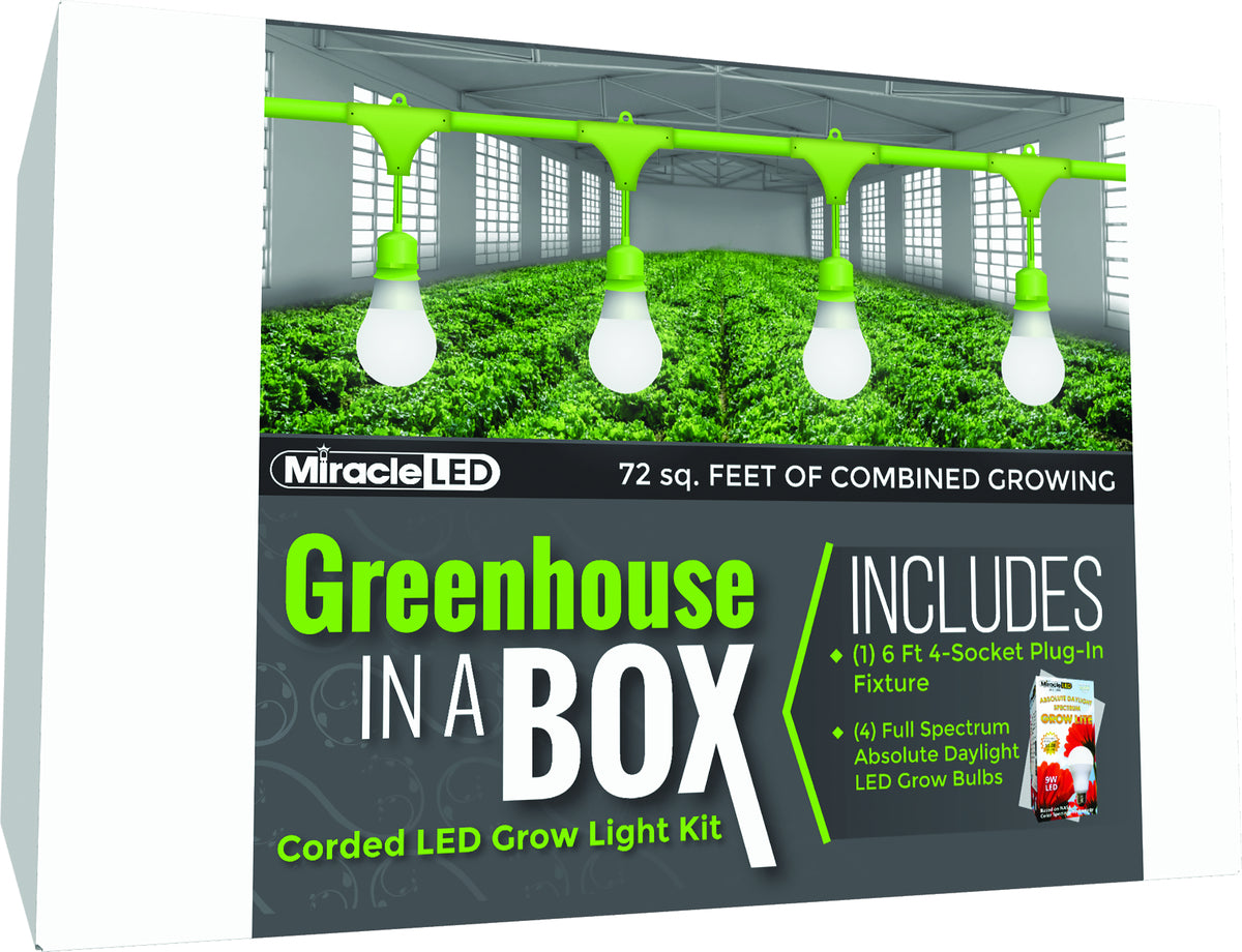 MiracleLED Greenhouse In A Box 6ft LED Grow Light Kit