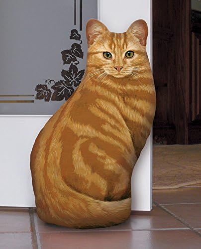 Fiddler's Elbow Orange Tabby Cat Door Stop