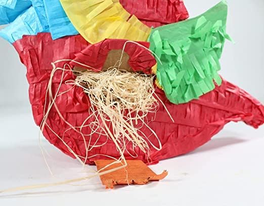 PENN-PLAX Birdie Pinata with Natural Nesting Material – Safe for Small and Medium Birds – Colorful & Fun Addition to Any Cage – Small