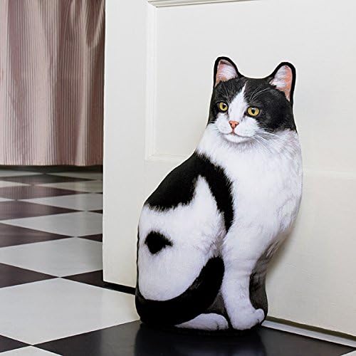 Fiddler's Elbow Black & White Cat Door Stop