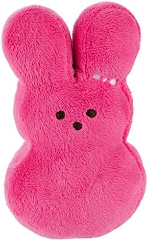 Peeps Plush Bunny Squeaky Toy (Pink)