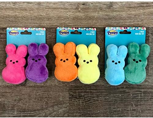 Peeps for Pets Plush Bunny Toys for Dog