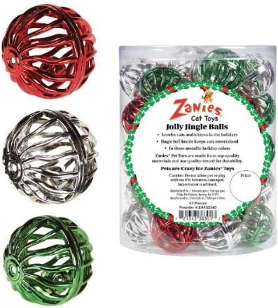 Zanies 45-Piece Jolly Jingle Ball Cat Toys