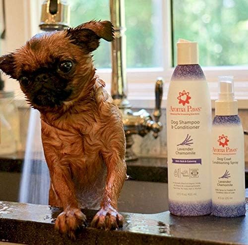 Aroma Paws 12 oz. Luxury Dog Shampoo & Conditioner in One Lavender Chamomile: Anti-itch & Hot Spot Relief Formula