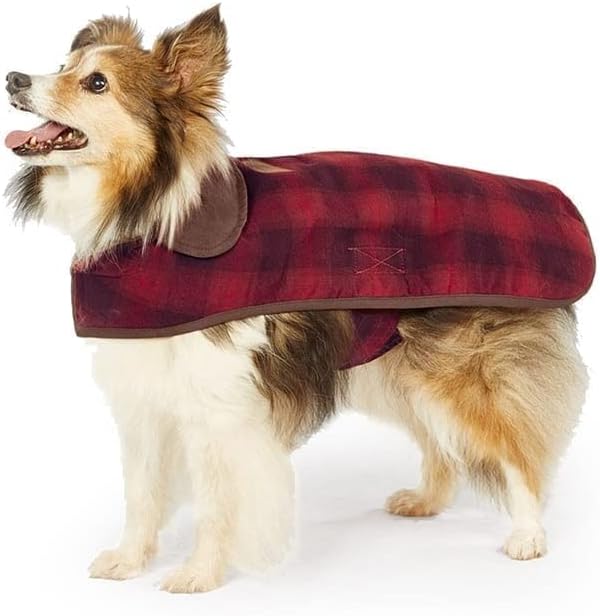 Pendleton Carolina Pet Red Ombre Plaid Dog Coat - Small