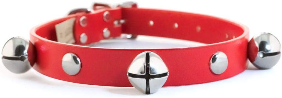 JINGLE BELL COLLAR 1-1/4x30" Color:RED