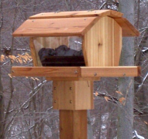 Stovall Cedar Barn Flip Top Mixed Bird Feeder