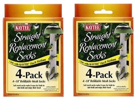 Kaytee #100501109 4 Count Replacement Finch Sock (2 Pack)