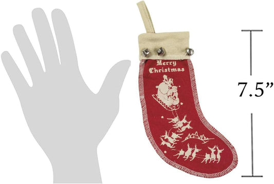 Primitives By Kathy Retro Christmas Felt Stocking Ornaments Set of 3