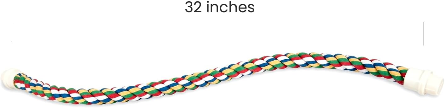 JW Pet Flexible Multi-Color Comfy Rope Perch 32"