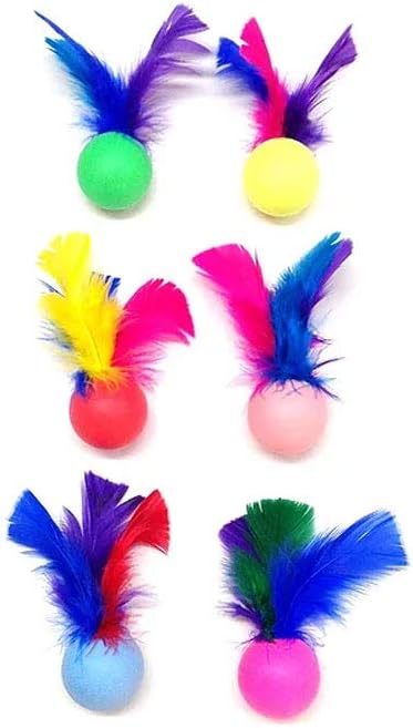 Go Cat Feather Pong Attachment- 1 Unit Assorted Colors