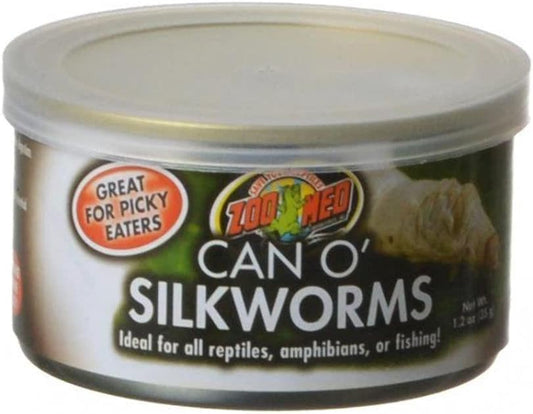 Zoo Med Can O' Silkworms - 1.2 oz